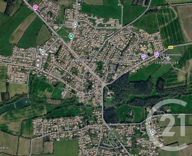 terrain à vendre - 361.0 m2 - L AIGUILLON SUR VIE - 85 - PAYS-DE-LOIRE - Century 21 Bleu Marine