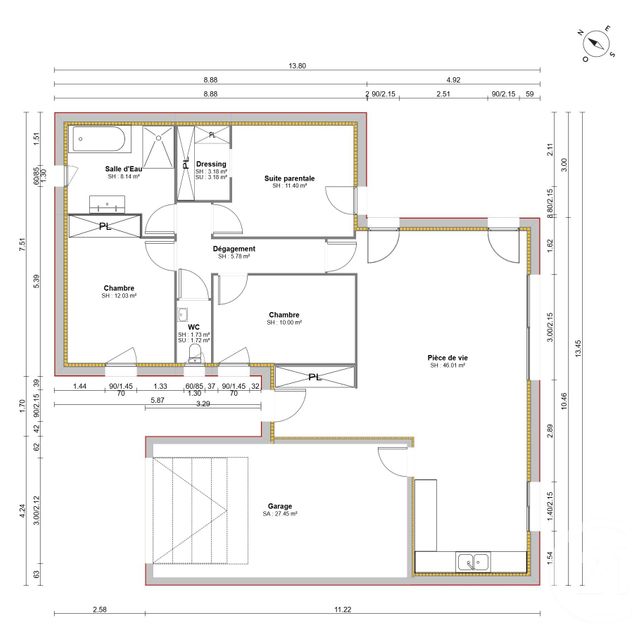 Afficher la photo en grand terrain à vendre - 400.0 m2 - LE FENOUILLER - 85 - PAYS-DE-LOIRE - Century 21 Bleu Marine