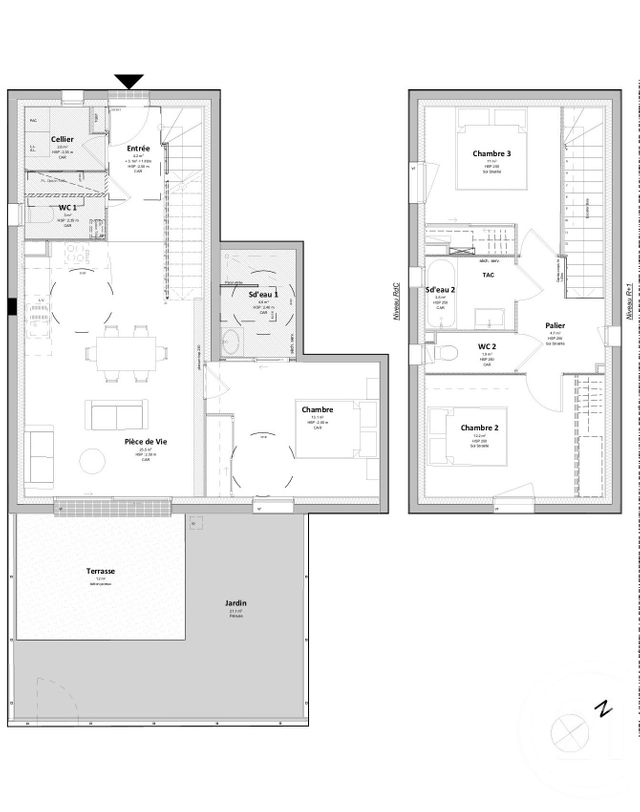 maison à vendre - 4 pièces - 80.7 m2 - ST GILLES CROIX DE VIE - 85 - PAYS-DE-LOIRE - Century 21 Bleu Marine