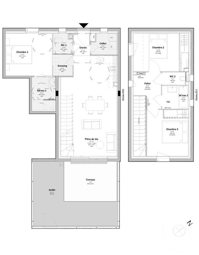 maison à vendre - 4 pièces - 83.1 m2 - ST GILLES CROIX DE VIE - 85 - PAYS-DE-LOIRE - Century 21 Bleu Marine